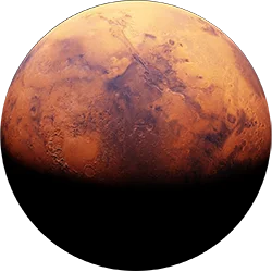Realistic picture of Mars