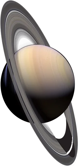 Realistic picture of Saturn